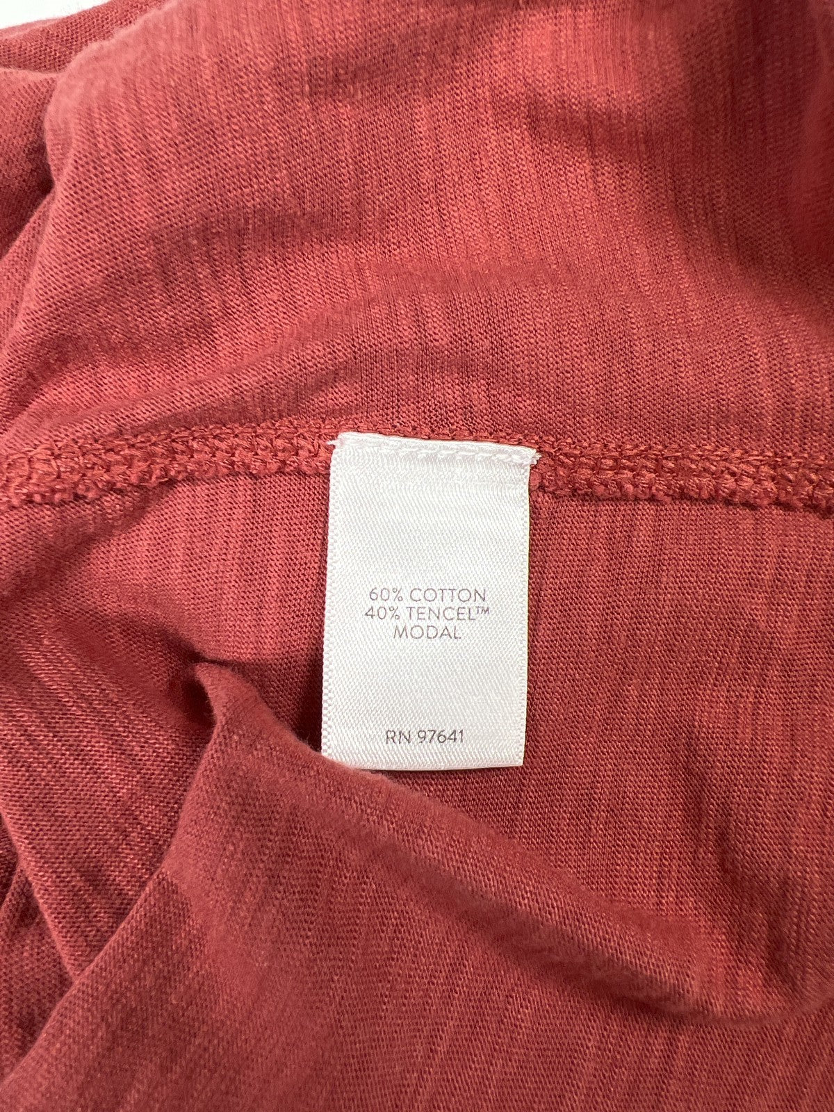 J.Jill Women’s Pink/Red Button Front V-Neck 3/4 Sleeve Tunic Shirt - XS