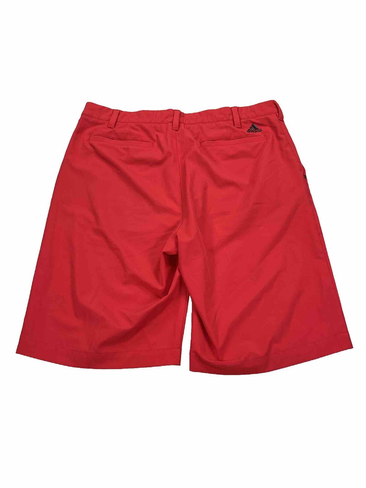 adidas Men's Red Polyester Stretch Golf Shorts - 30