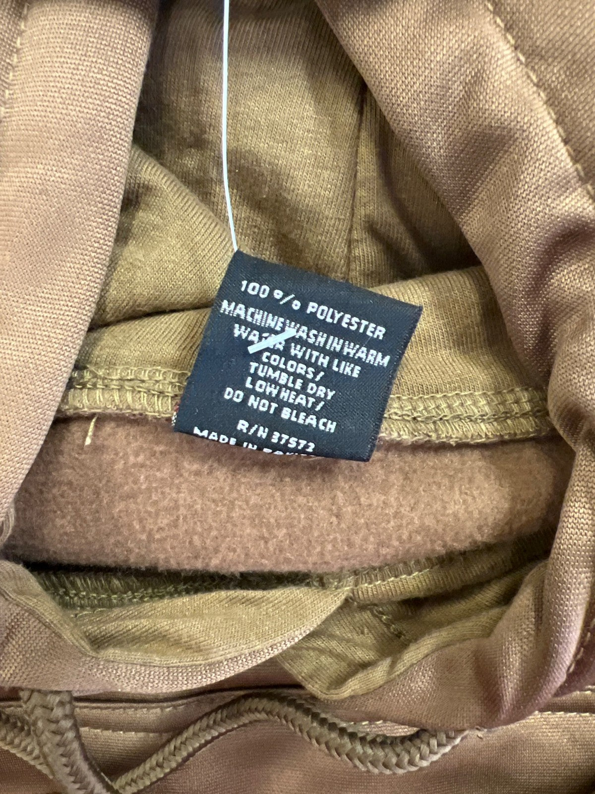 Rothco Men’s Brown Long Sleeve Tactical Concealed Carry Hooded Sweatshirt - XL