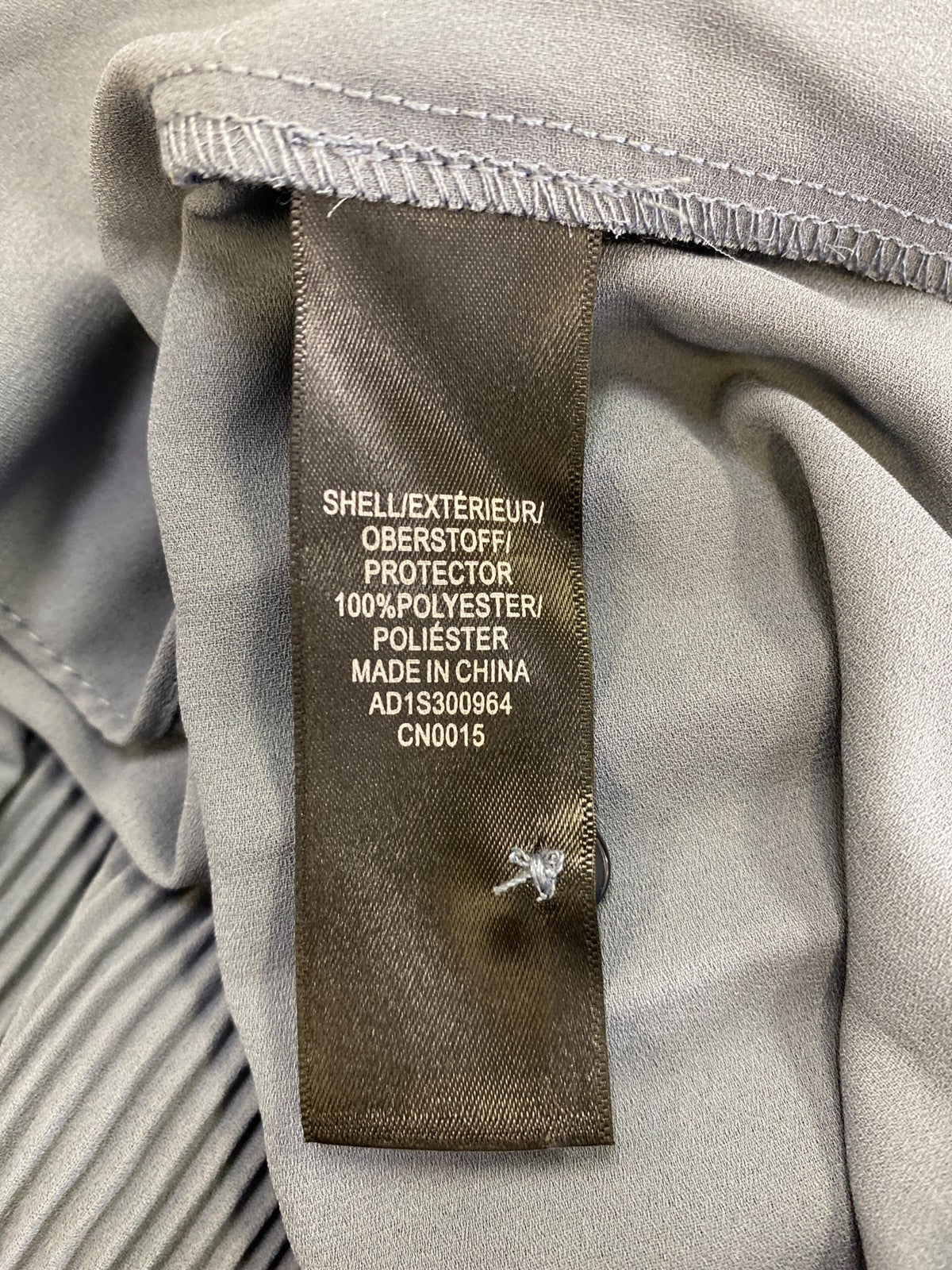 Adrianna Papell Women’s Dusty Blue Pleated Sleeveless Blouse - L