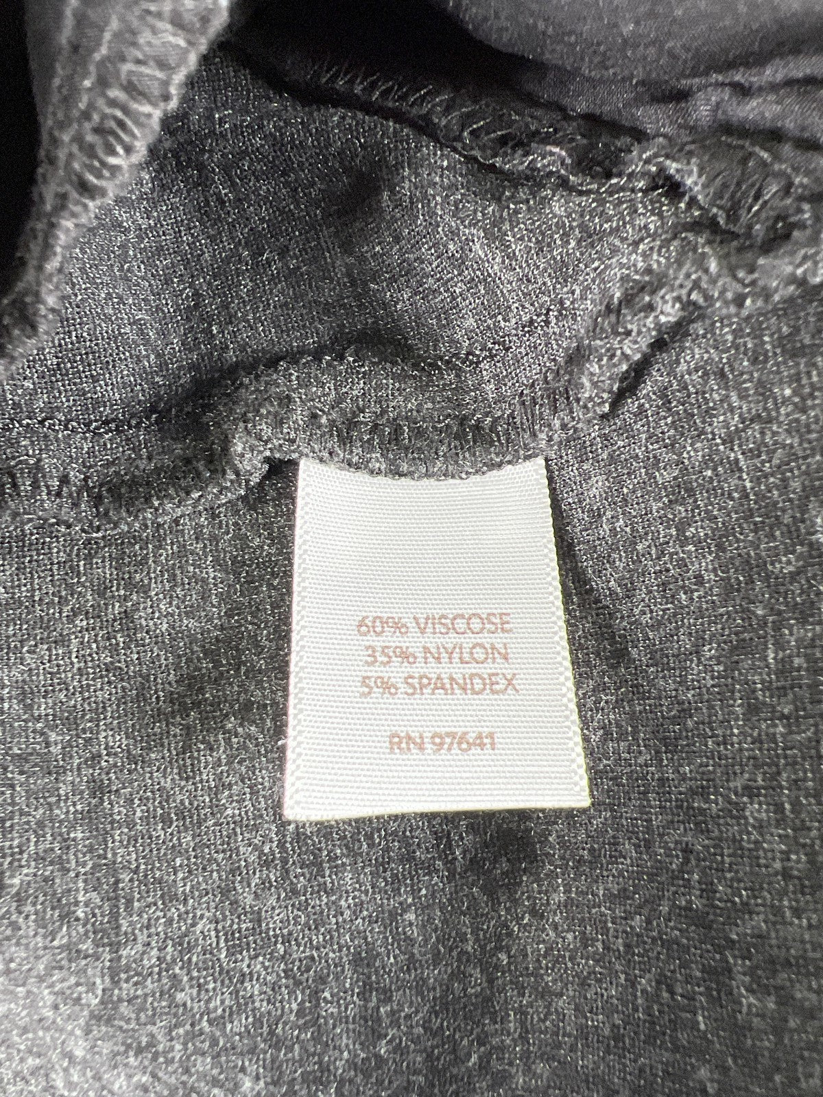 J.Jill Women’s Dark Heather Gray Stretch Waist Pull On Ponte Leggings - L