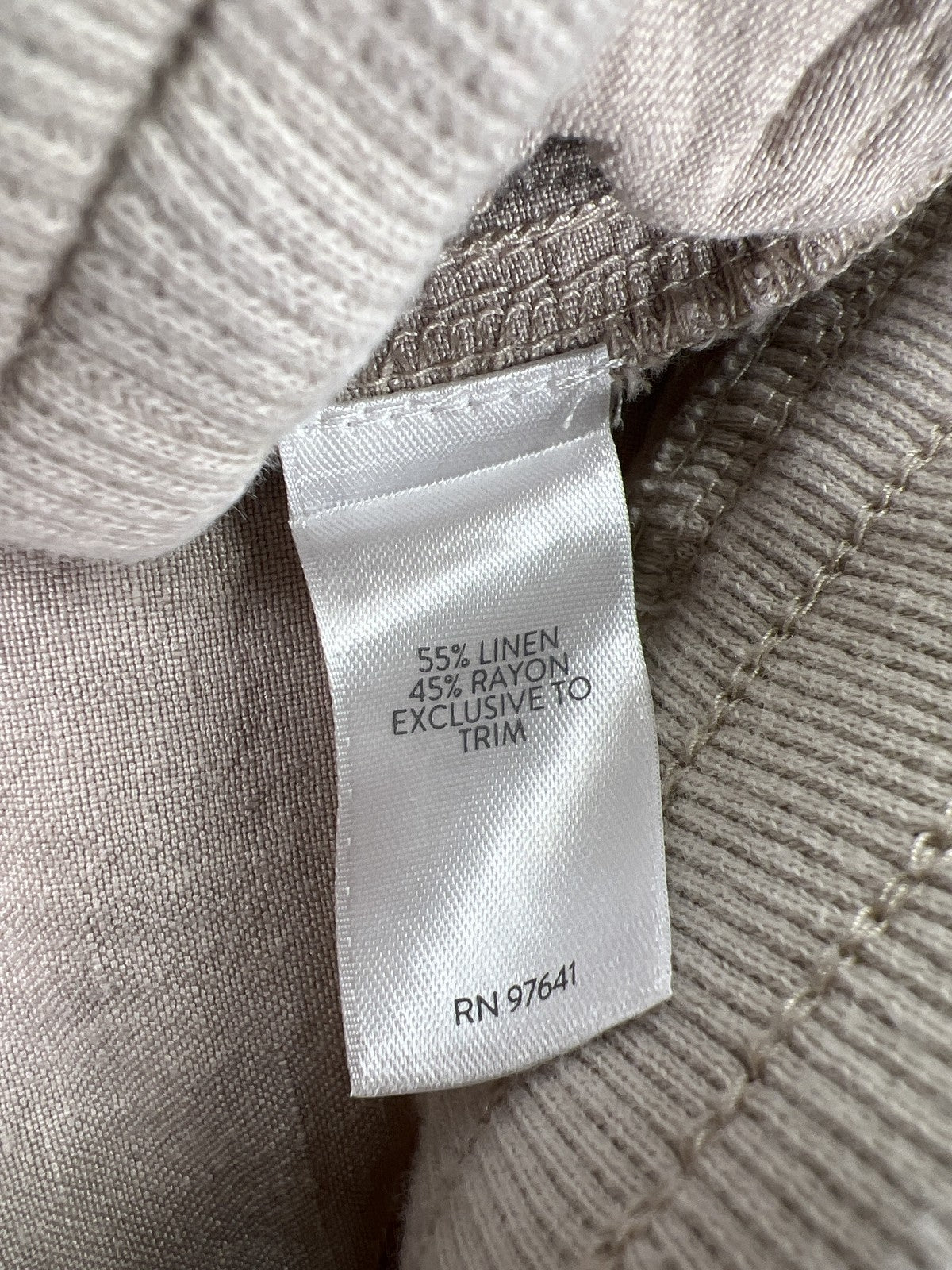 J.Jill Women’s Beige Linen Blend Drawstring Cuffed Pants - S