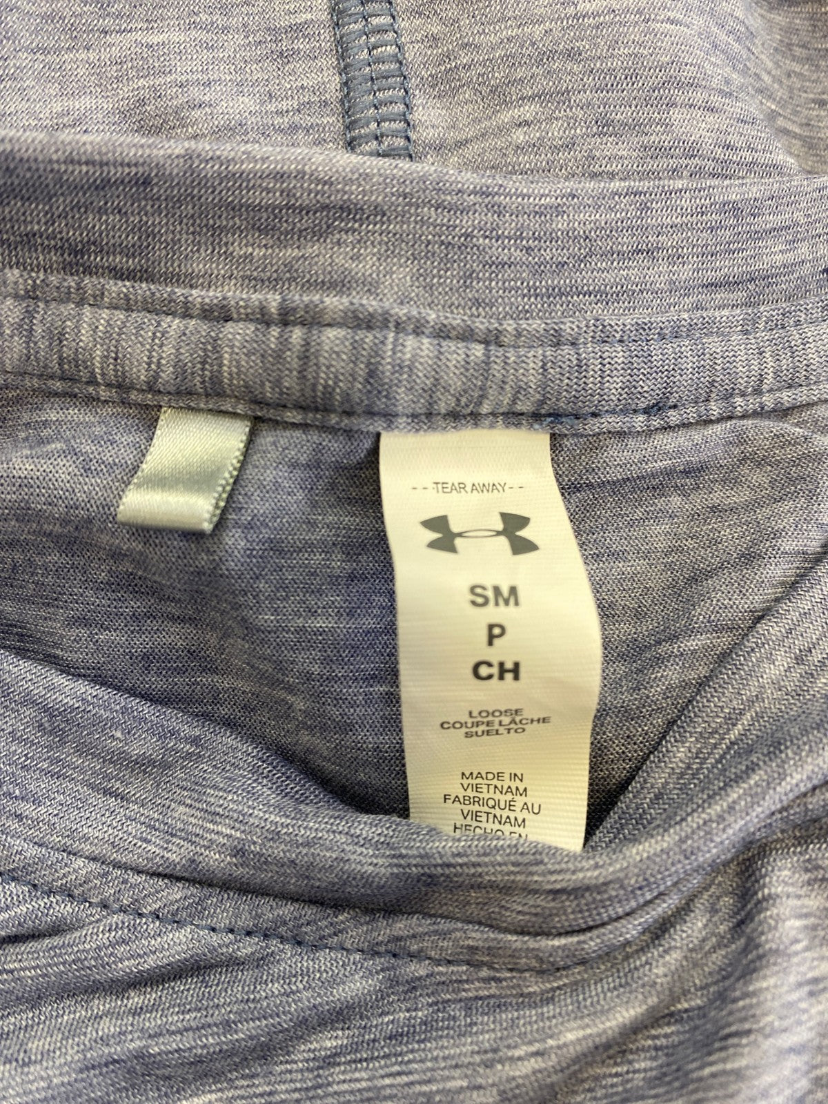 Under Armour Women’s Purple/Blue Heathered Short Slit Sleeve T-Shirt - S