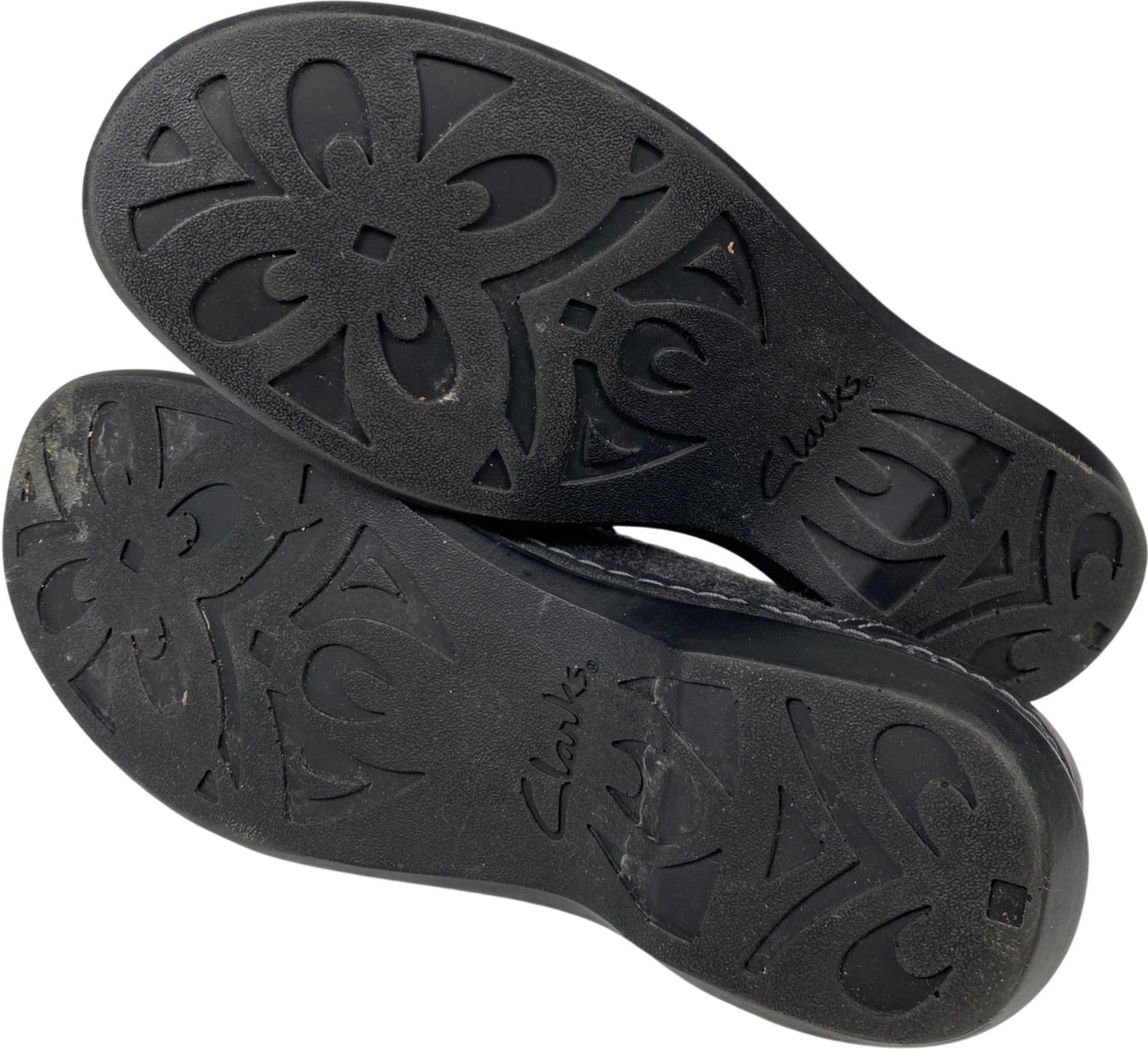 Clarks Women’s Black Leather Certina Ease Slip On Walking Shoes - 8