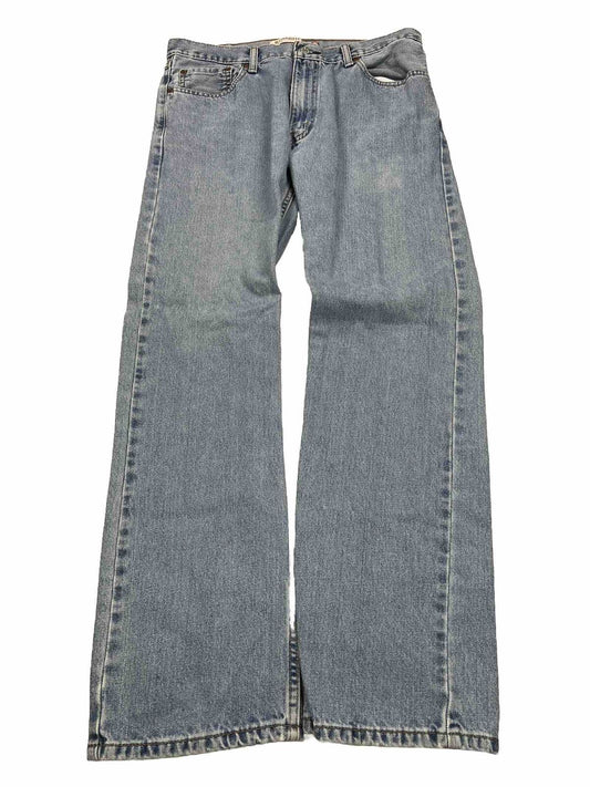 Levi's Men's Light Wash 505 Straight Leg 100% Cotton Jeans - 34x32