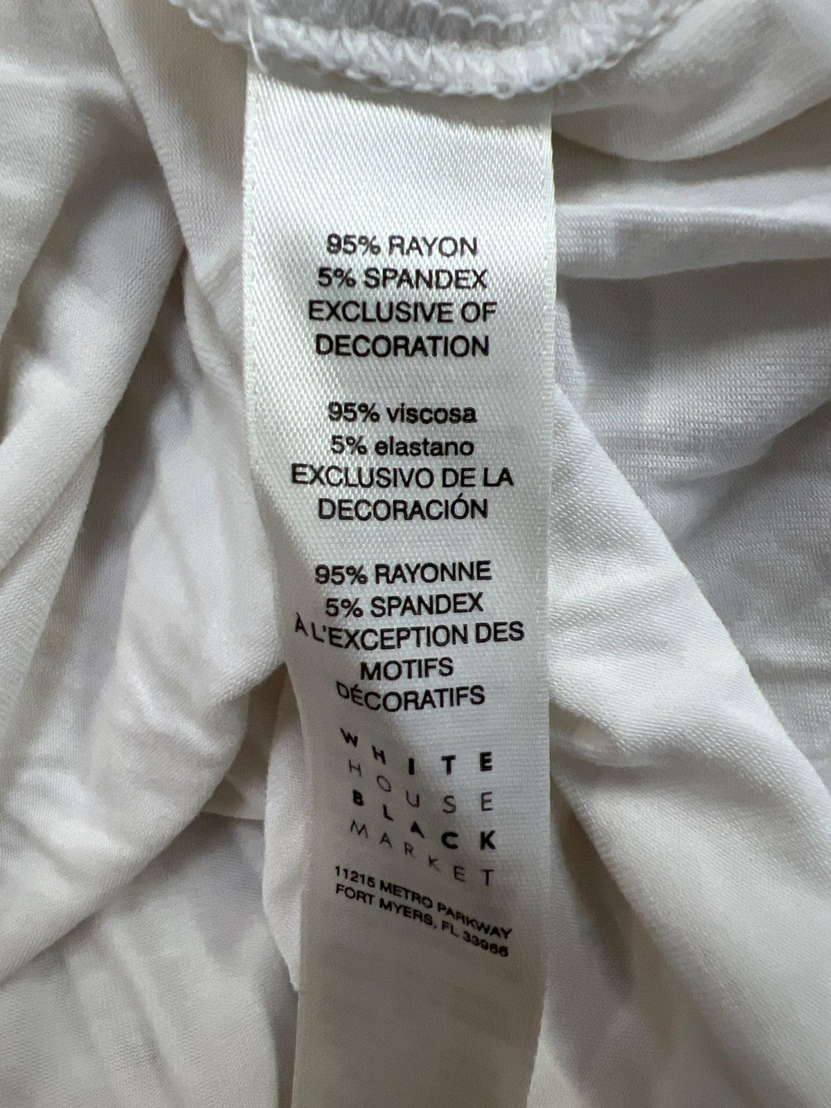 White House Black Market Women’s White Short Sleeve T-Shirt - S