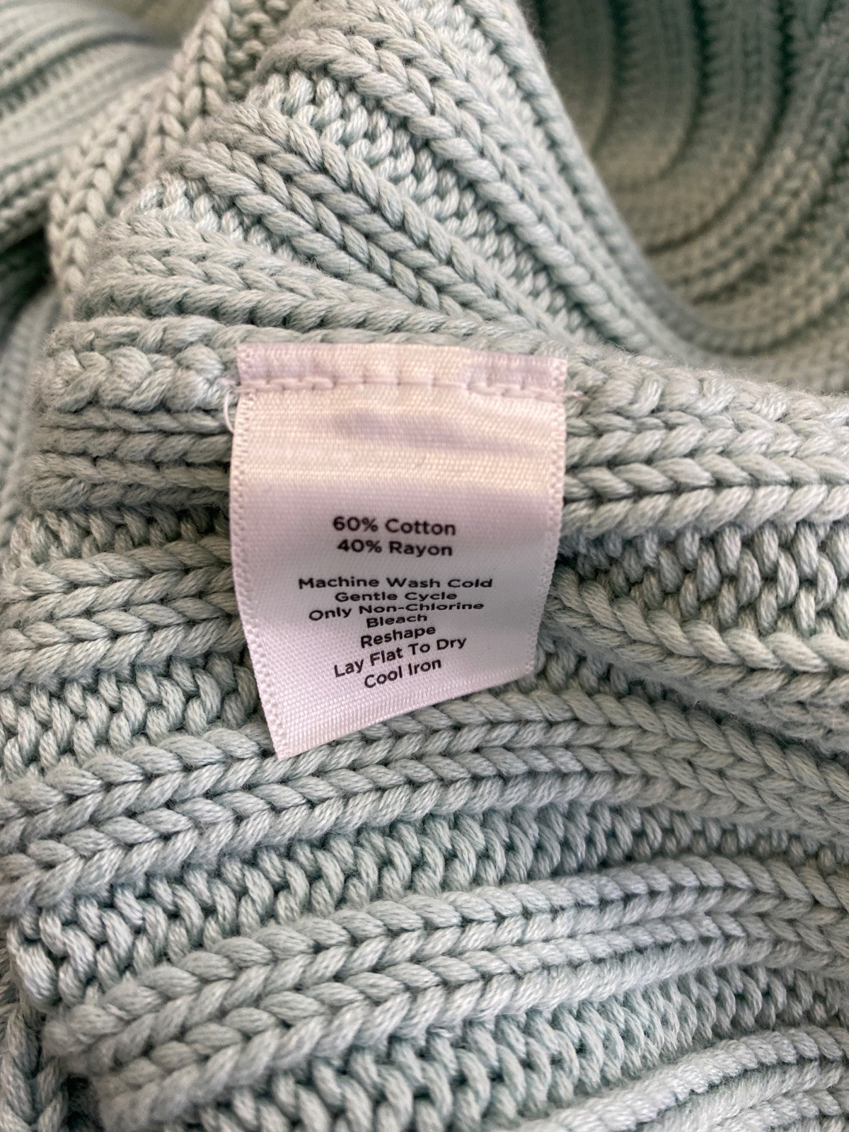 Talbots Women’s Blue Long Sleeve Cable Knit Full Zip Sweater Jacket - Plus 1X