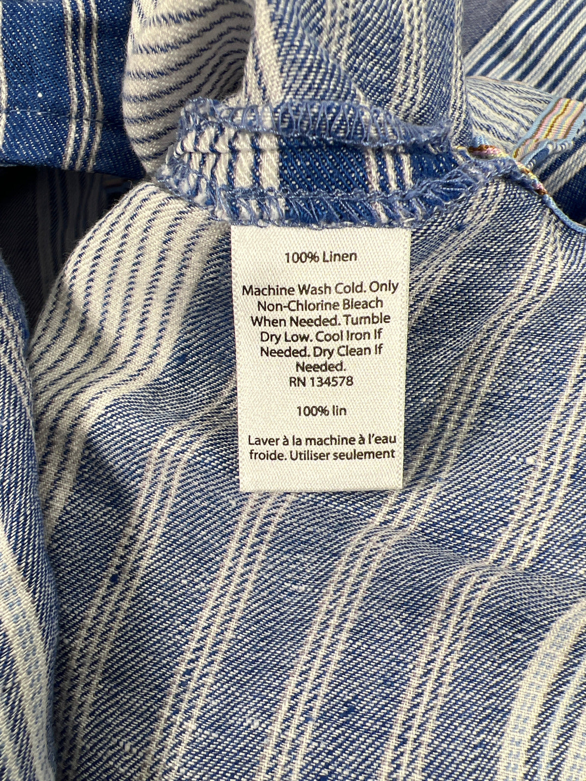 Vineyard Vines Women’s Blue Striped Mix Tassel Shift Cover Up Dress - 4