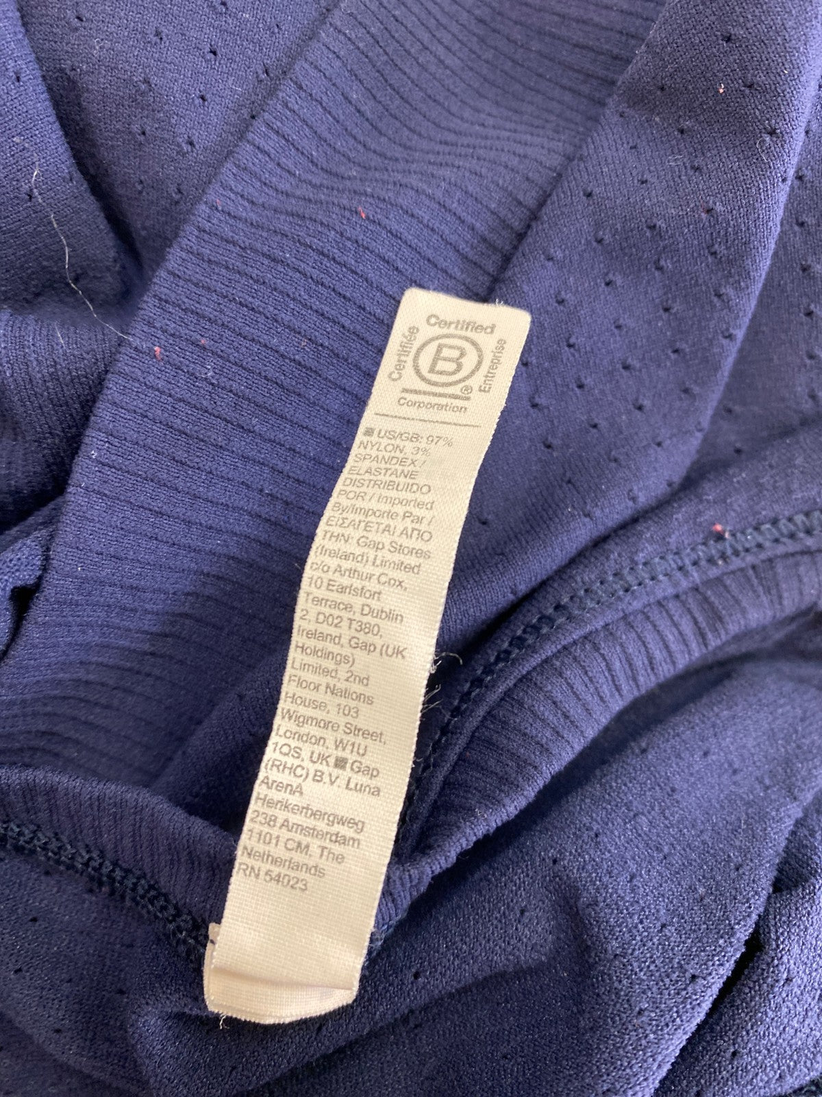 Athleta Women’s Navy Blue Breathable High Neck Athletic Tank Top - S