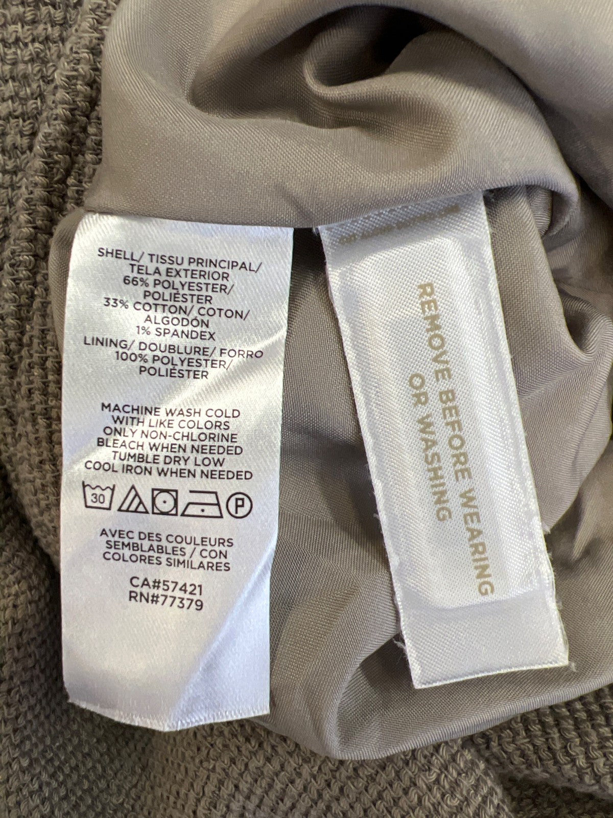 Ann Taylor Women’s Gray Asymmetrical Zip Jacket - XS Petite