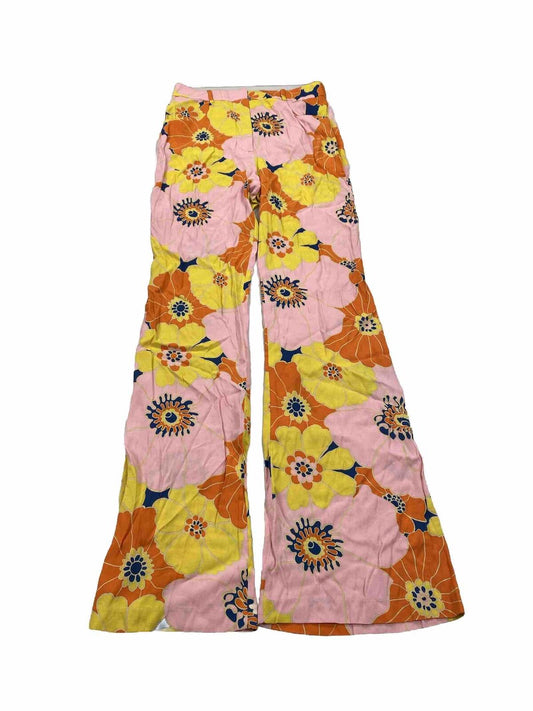 NEW Zara Women's Multi-Color Floral Loose Fit Summer Pants - S