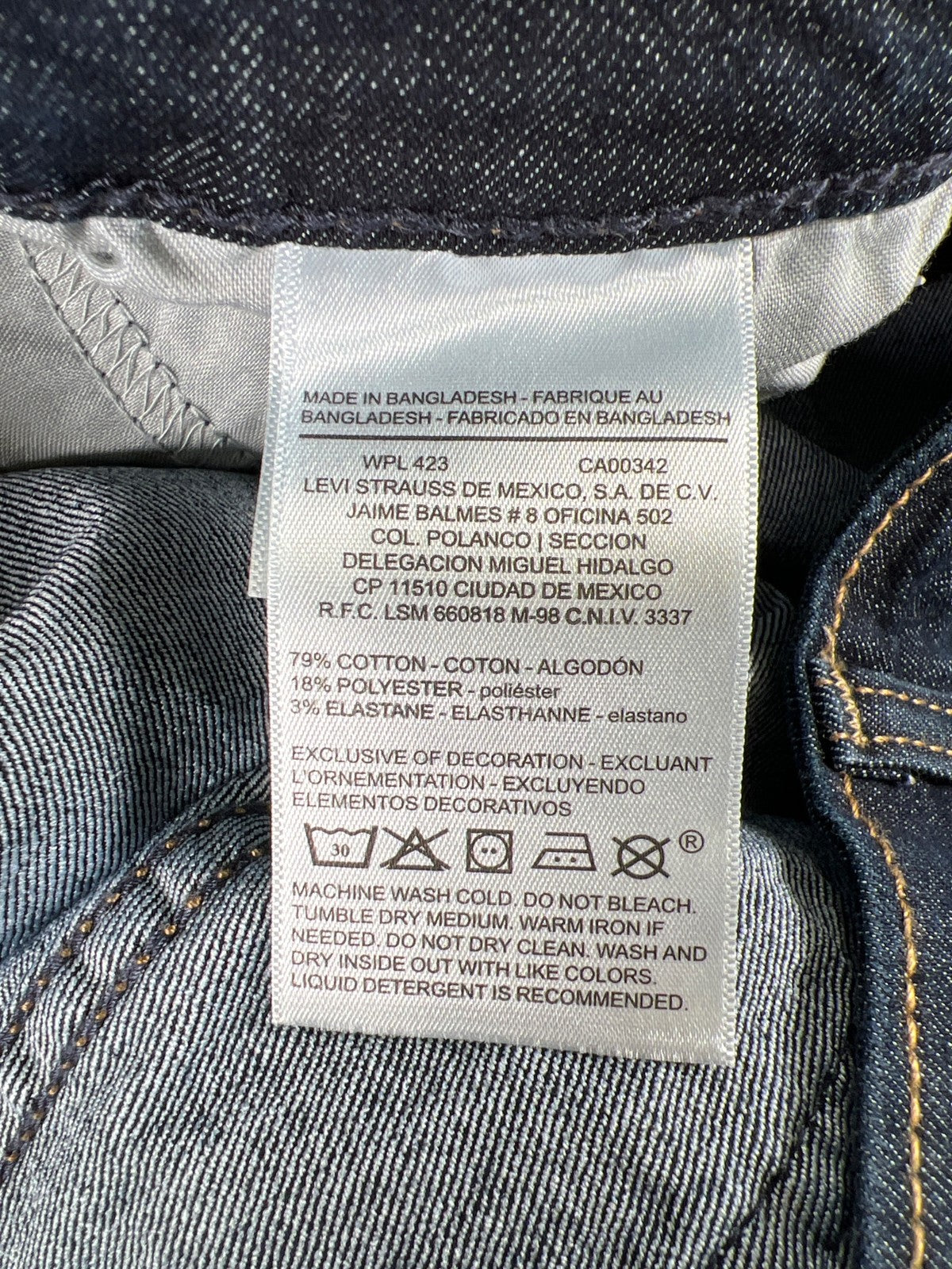 Levi’s Women’s Dark Wash Mid Rise Slim Boyfriend Denim Jeans - 18