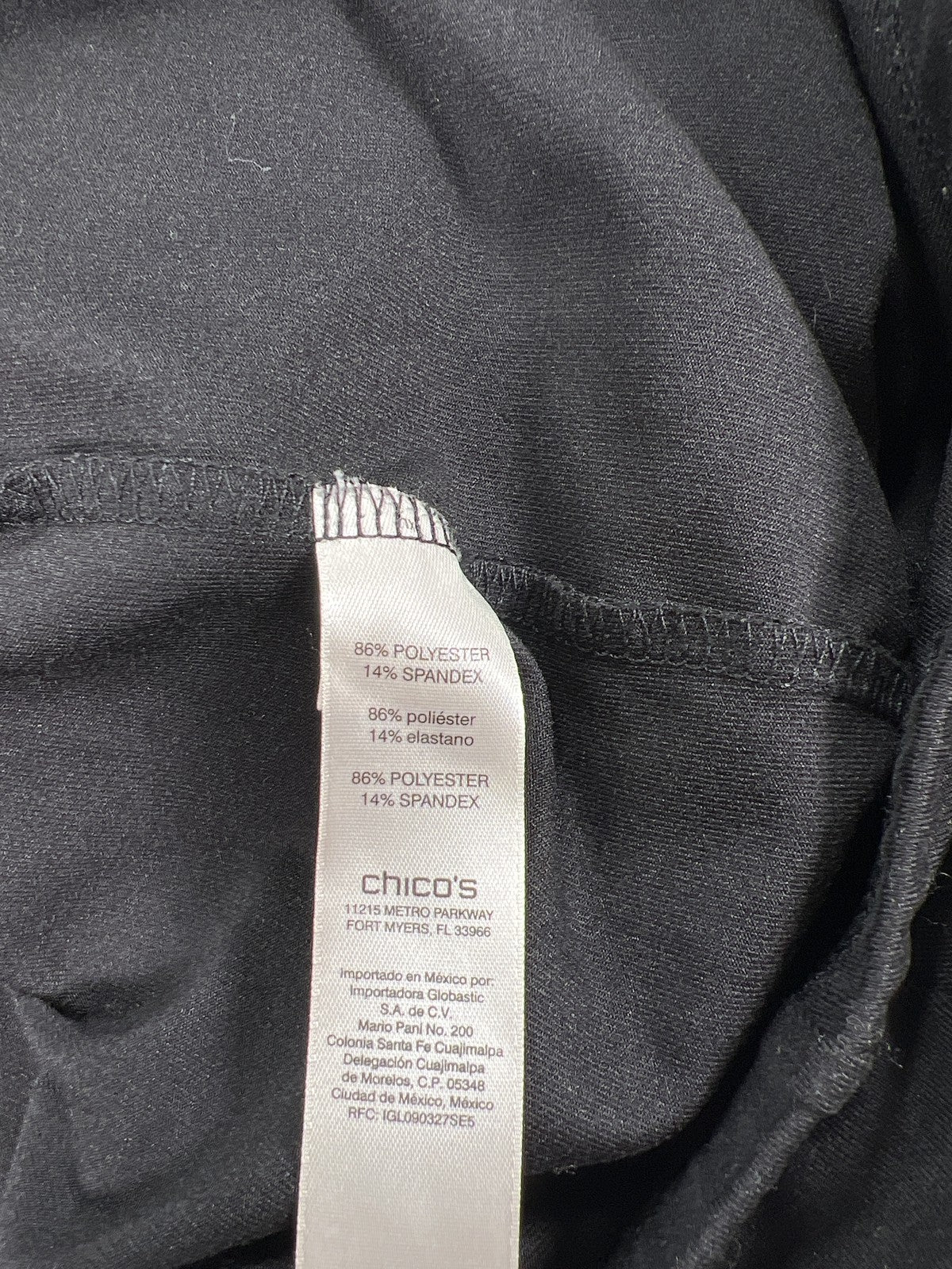 Chico’s Weekend Women’s Black Pull On Casual Leggings - 1/US M