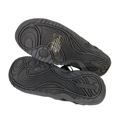 JSport Women's Gray Poppy Textile Strappy Sport Sandals - 8.5