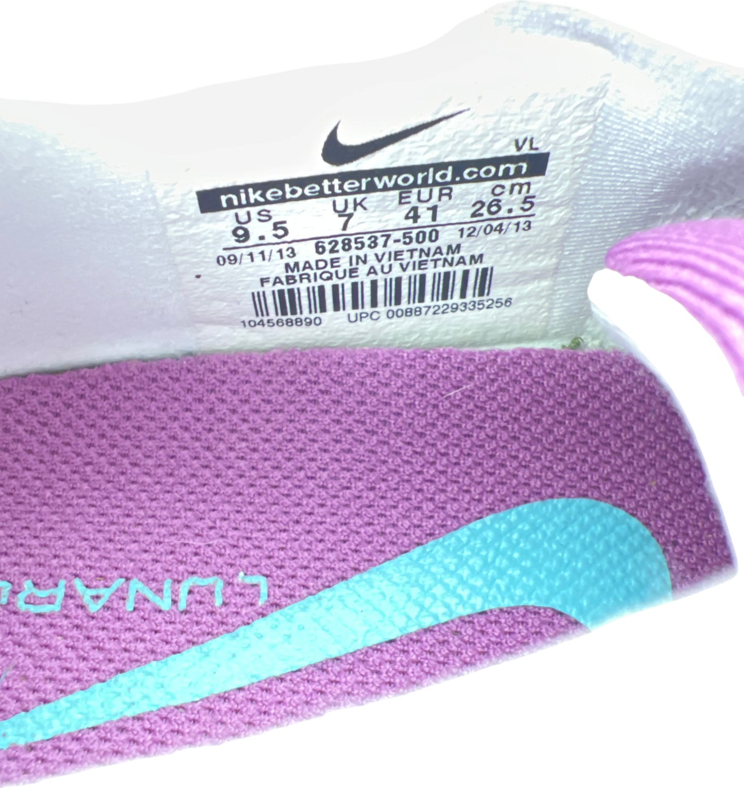 Nike Women’s Purple Lunar Empress Lace Up Golf Shoes - 9.5