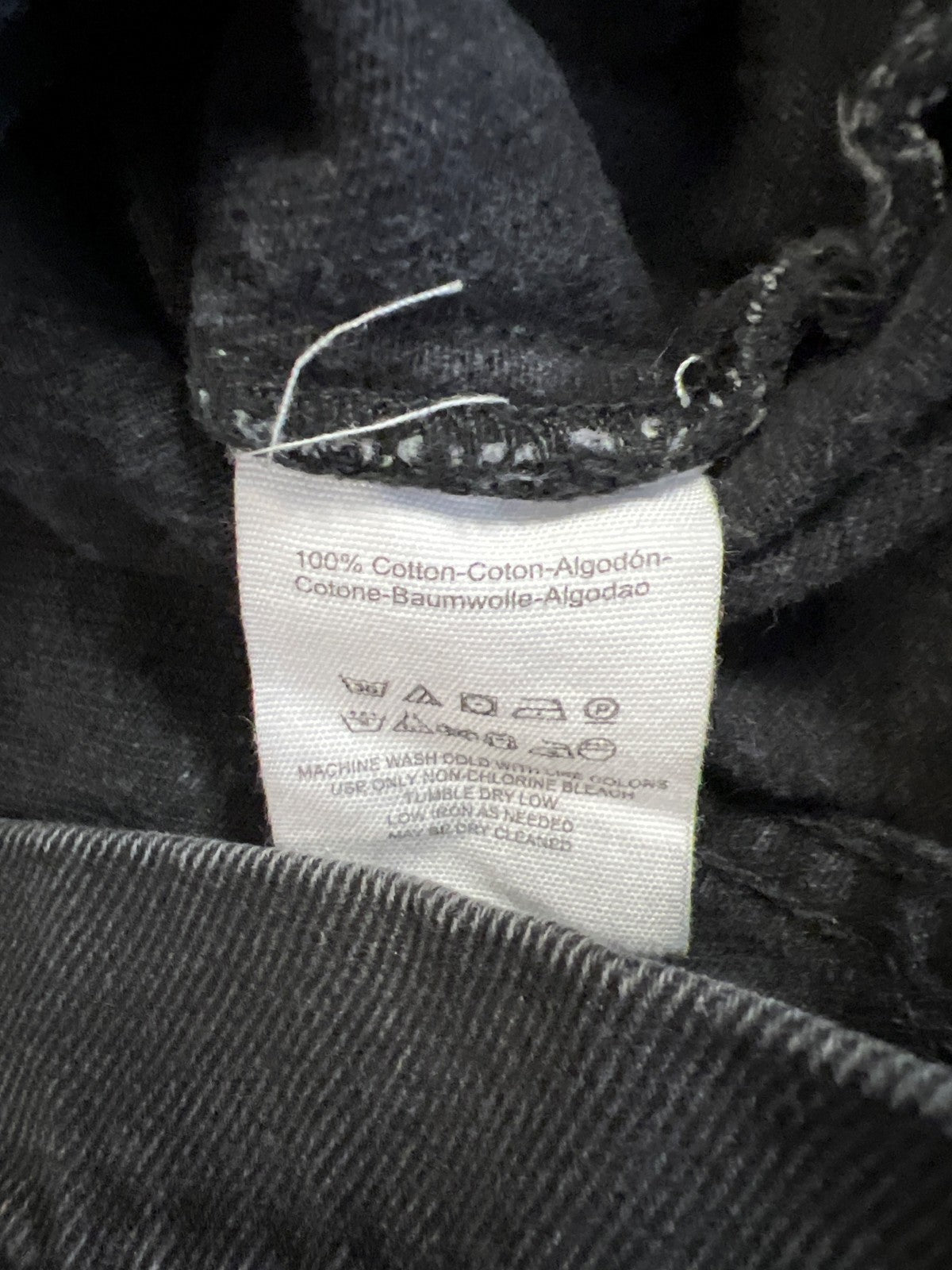 Free People Women’s Black Long Sleeve Button Up Denim Jean Jacket - M