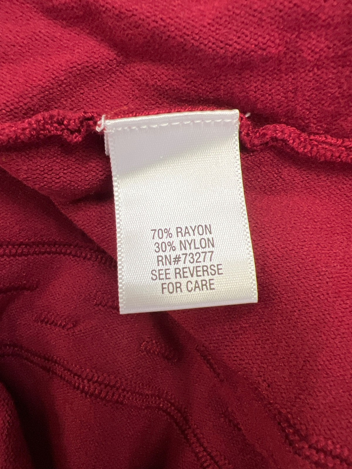 Dana Buchman Women’s Red Long Sleeve A-Line Sweater Dress - L