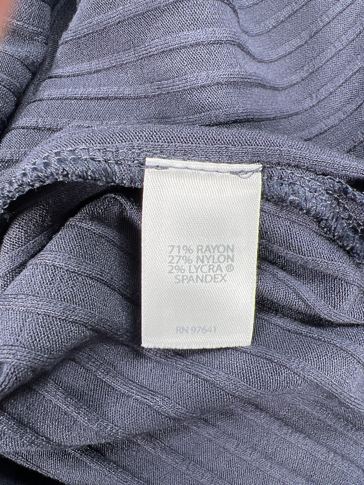 J.Jill Wearever Collection Women’s Blue Ribbed Side Split Tank Top Dress - XS