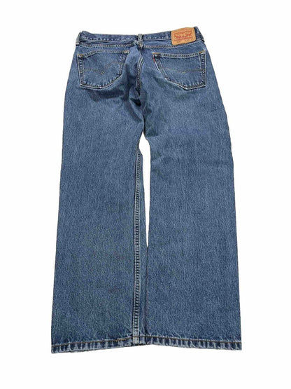Levi's Men's Medium Wash 505 Classic Straight Jeans - 33x29