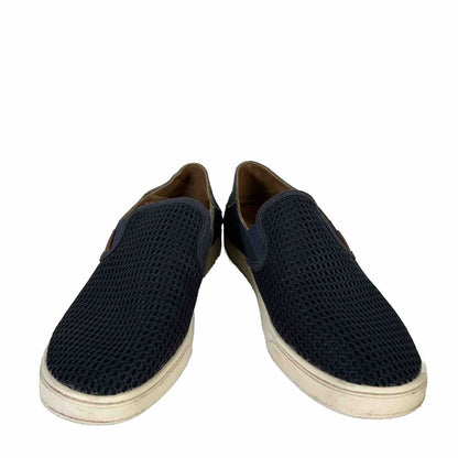 Olukai Women's Blue Textile Dede Pehuea Slip On Comfort Loafers - 8.5