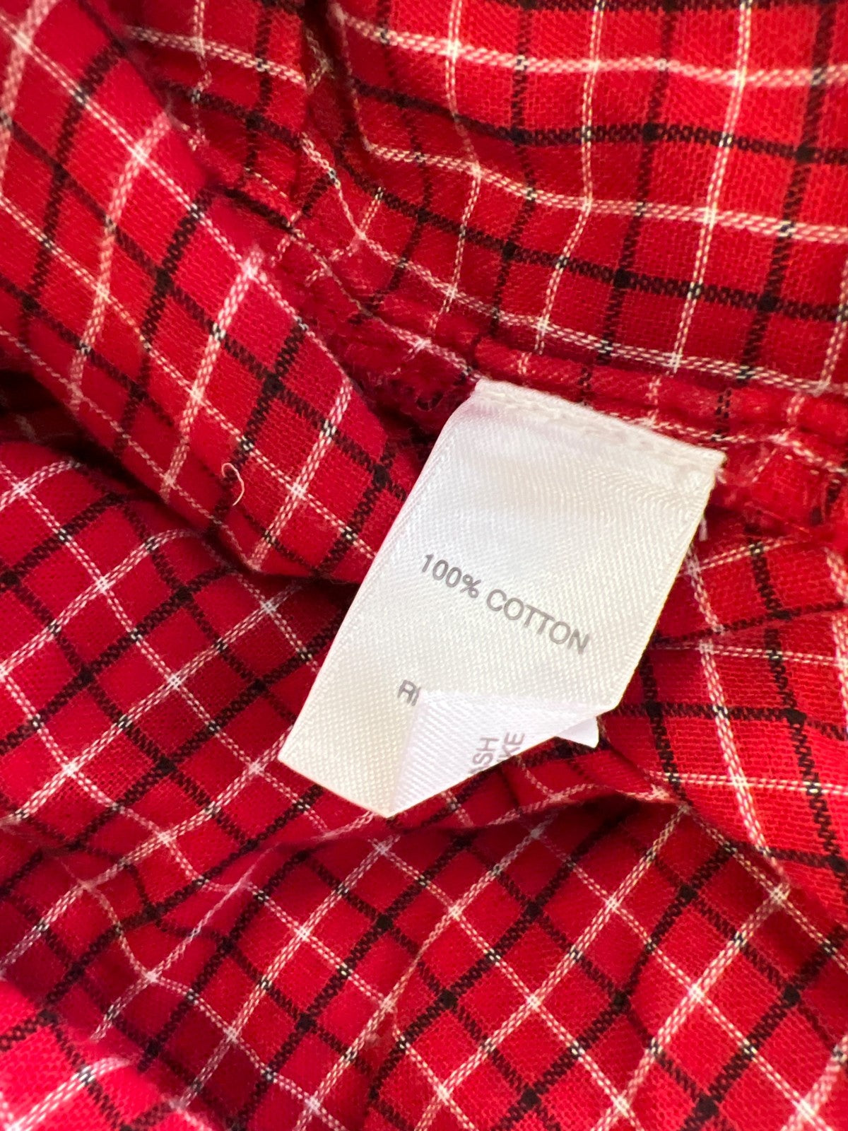 J.Jill Women’s Red Plaid Long Sleeve Button Up Shirt - L Petite