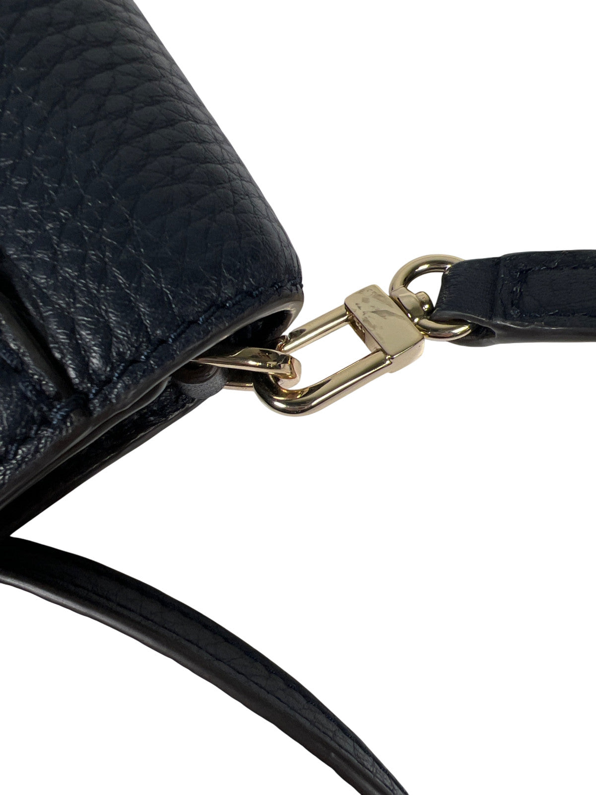 Tory Burch Women’s Blue Leather Bombe T Crossbody Purse W/ Removable Strap