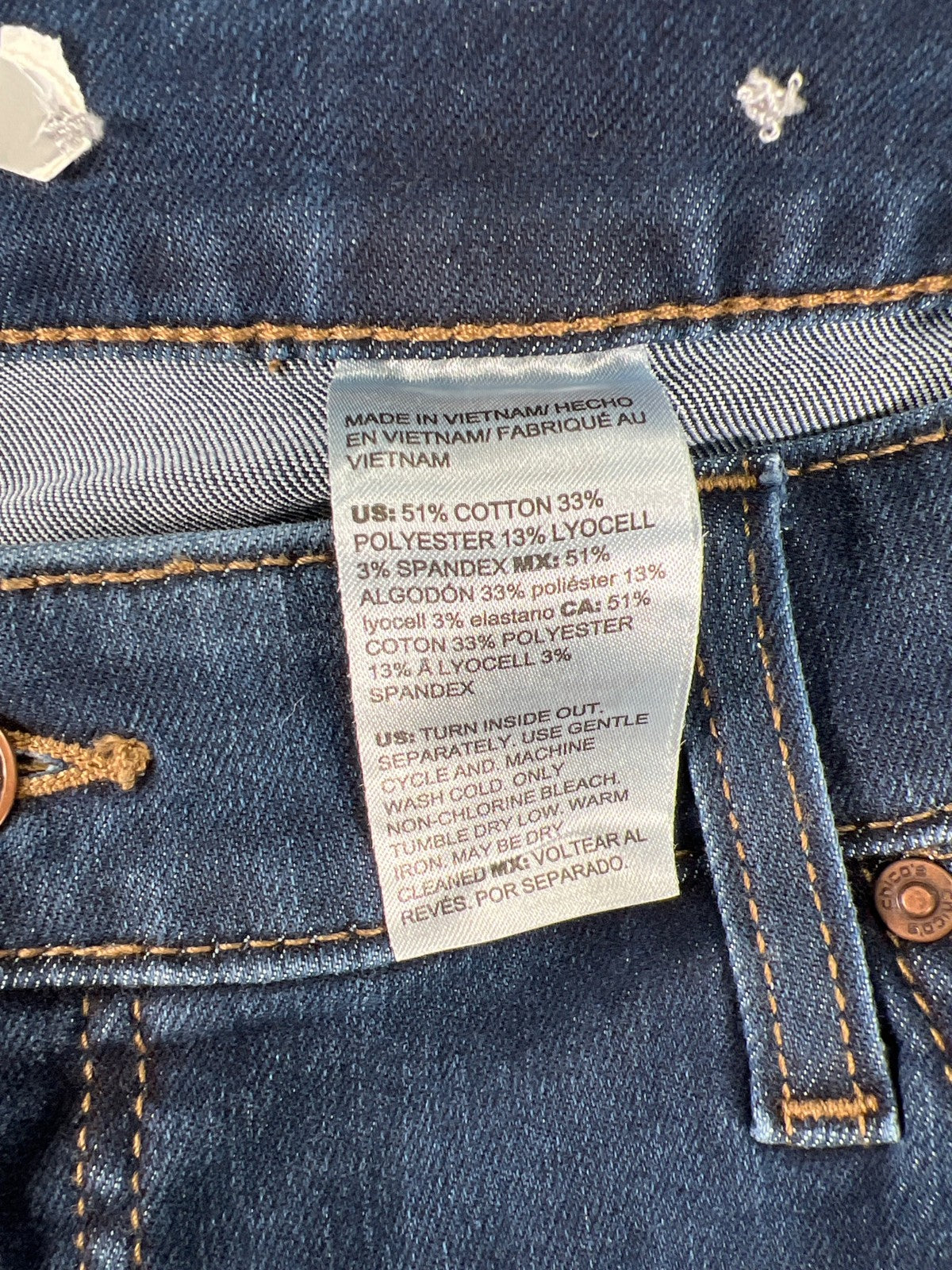 Chico’s Womens Medium Wash So Slimming Girlfriend Slim Leg Ankle Jeans - 3/US 16