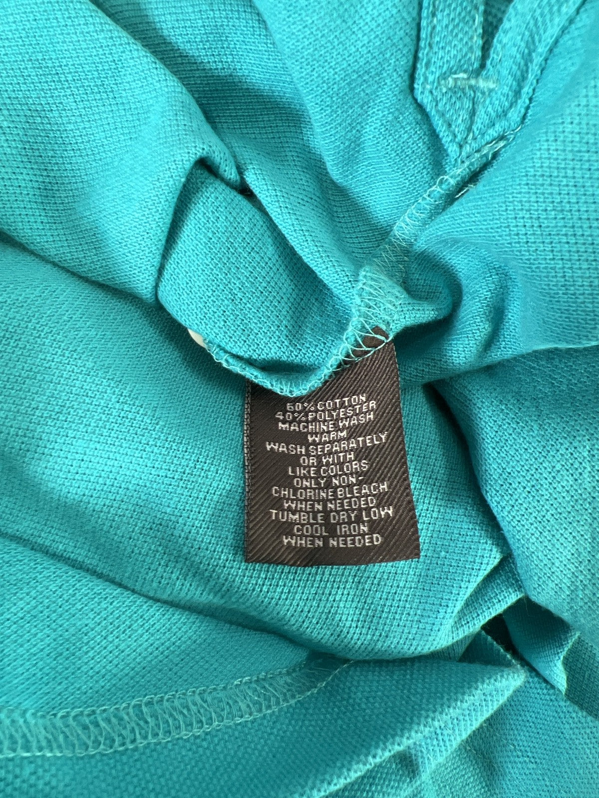 John Bartlett Men’s Blue Short Sleeve Cotton Polo Shirt - S