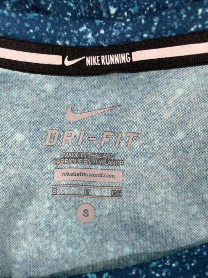 Nike Women's Blue Long Sleeve Dri-Fit Running Shirt - S