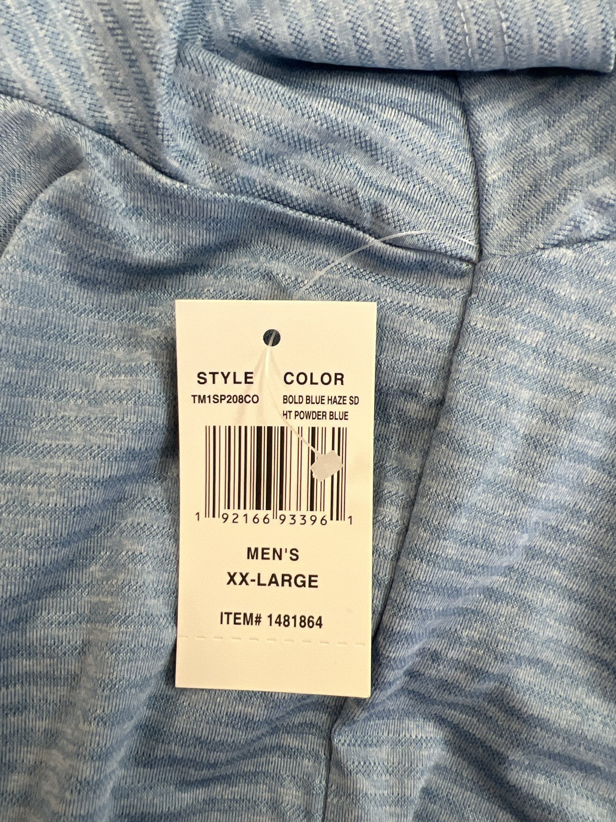 32 Cool Men’s Blue Short Sleeve Athletic Polo Shirt - XXL