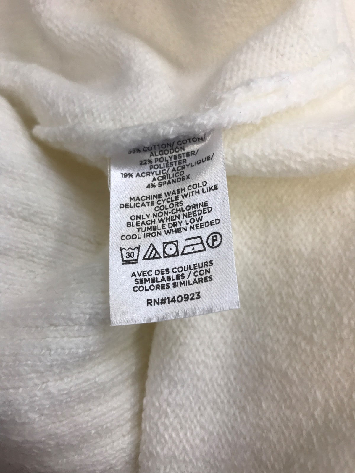 LOFT Women’s White Long Sleeve Soft Knit Pullover Sweater - L Petite