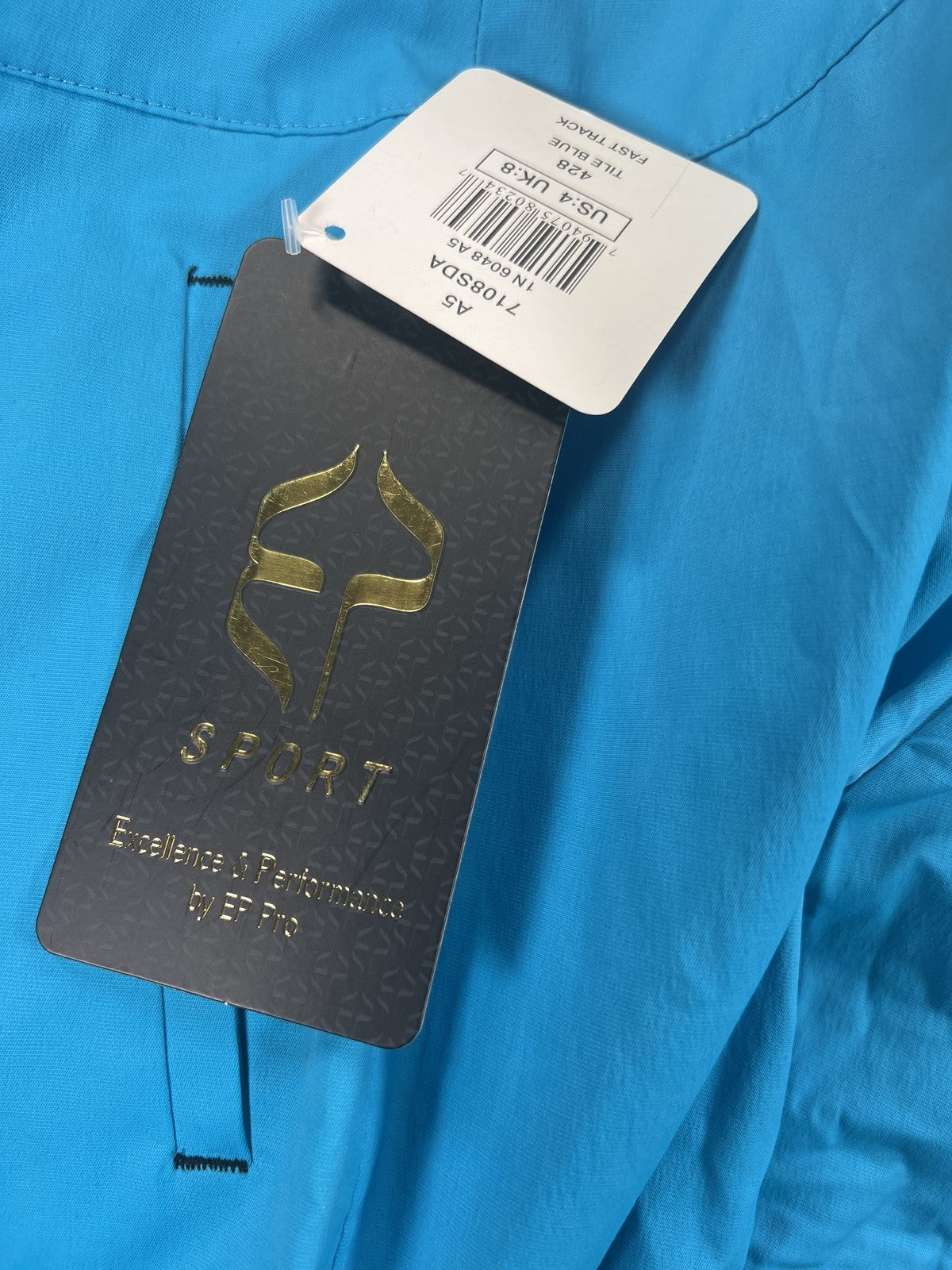 NEW EP Sport Women’s Tile Blue Fast Track Athletic Shorts - 4