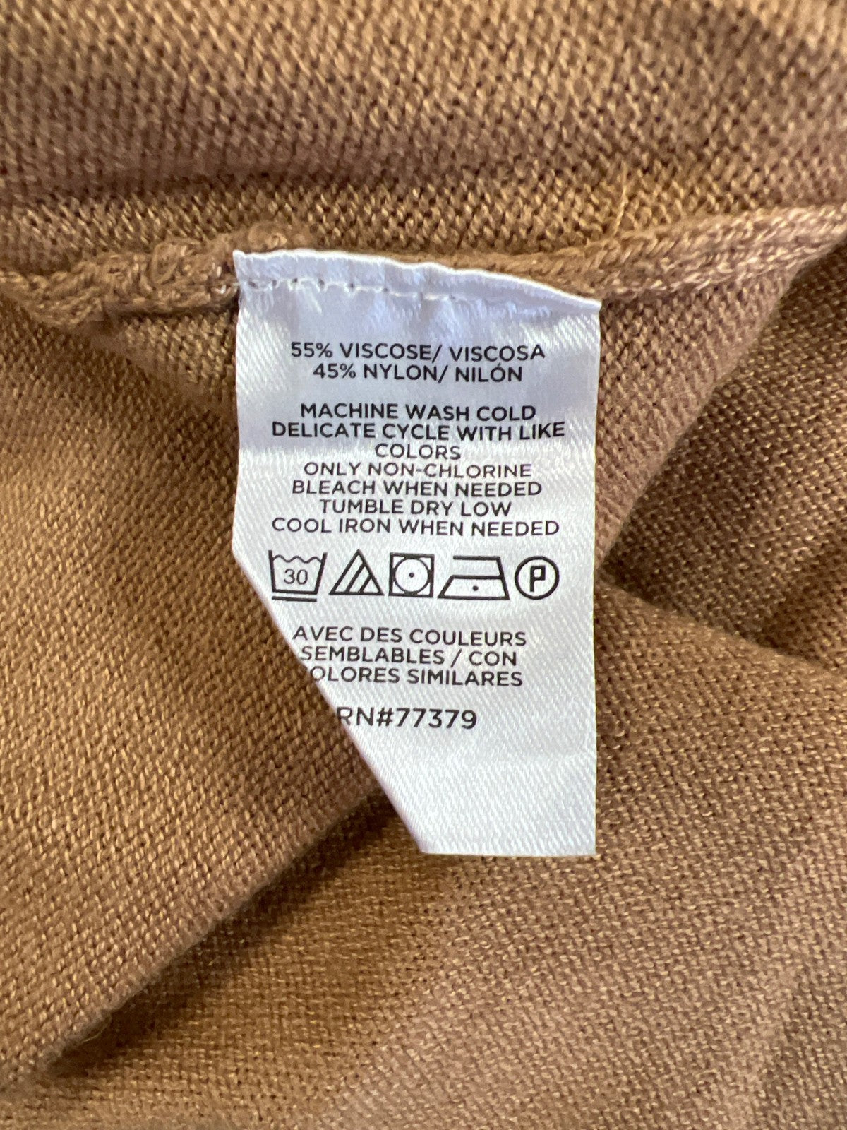 Ann Taylor Women’s Brown Long Sleeve Thin Knit Sweater - XS