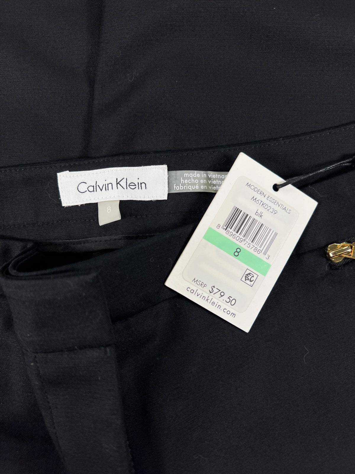 Calvin Klein Women’s Black Modern Essentials Dress Pants - 8