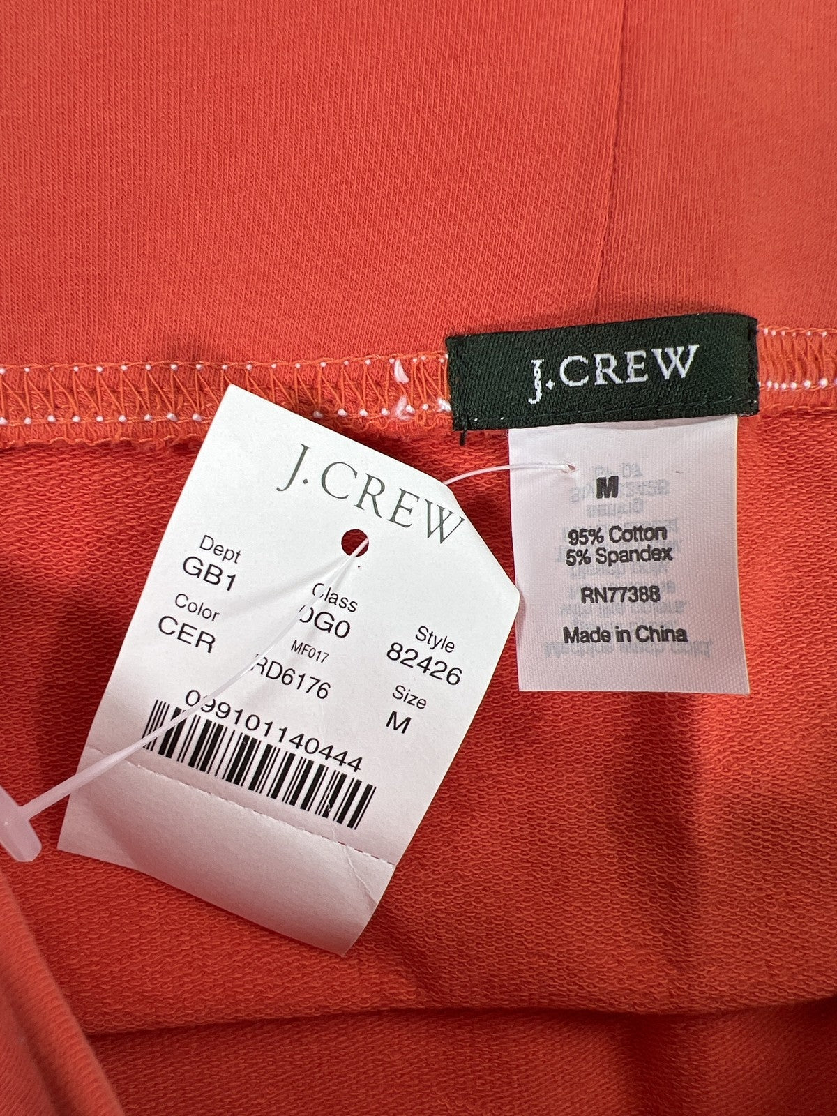NEW J.Crew Women’s Orange Tie Waist Cotton Casual Skirt - M