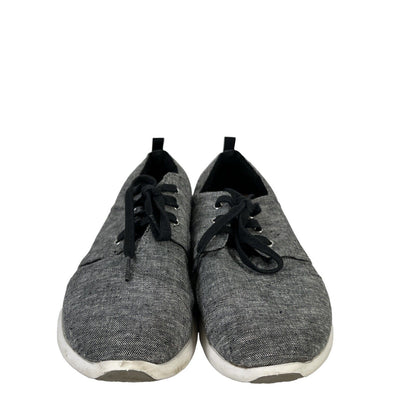 Toms Women's Gray Del Rey Lace Up Casual Sneakers - 8.5