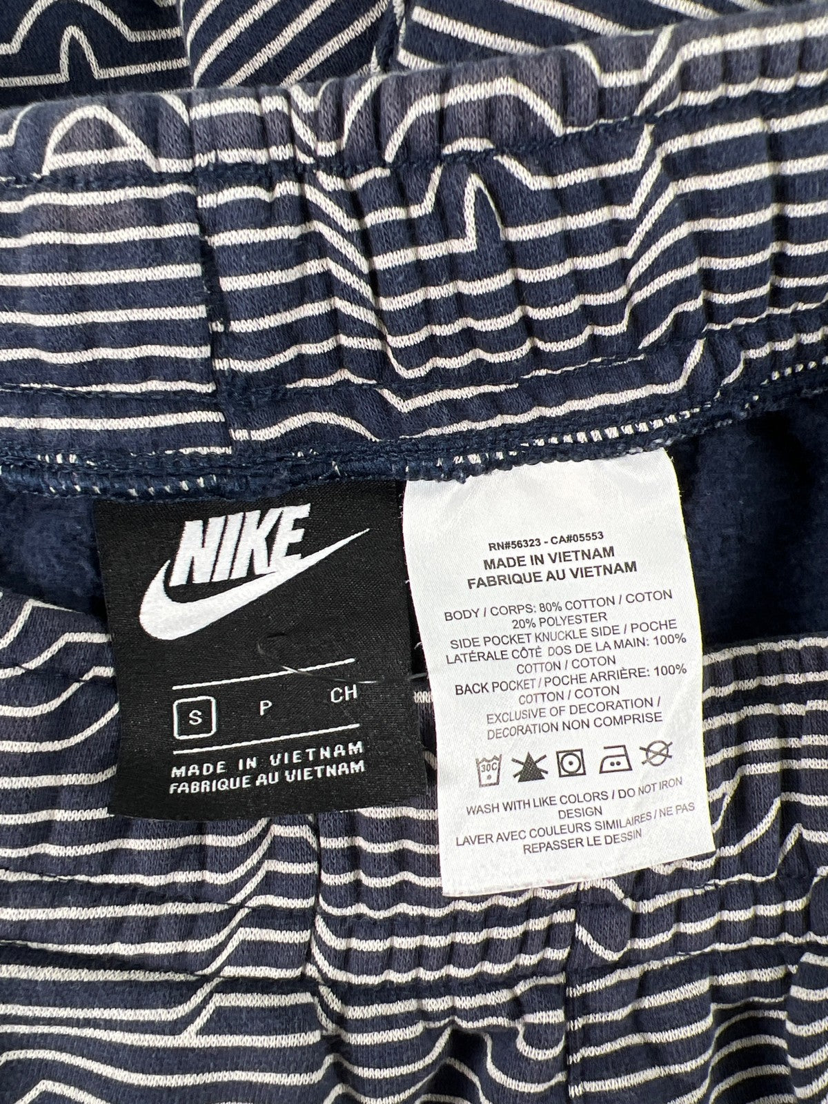 Nike Sportswear Men’s Blue Club Fleece Star Print Sweat Shorts - S