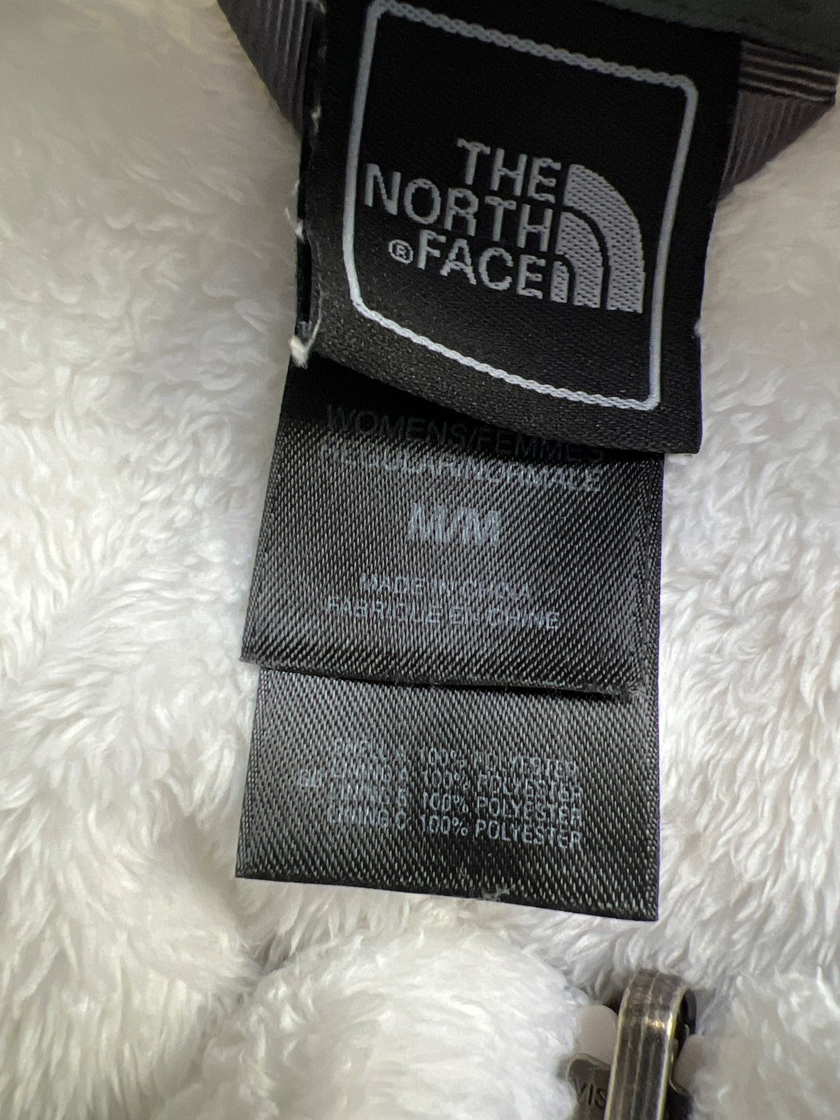The North Face Women’s White Osito Full Zip Fleece Jacket - M
