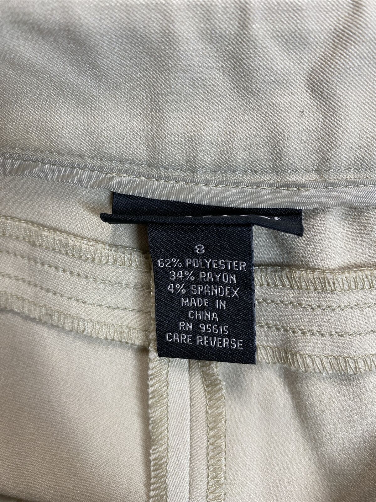 NEW Rafaella Women's Beige Modern Fit Straight Leg Dress Pants - 8