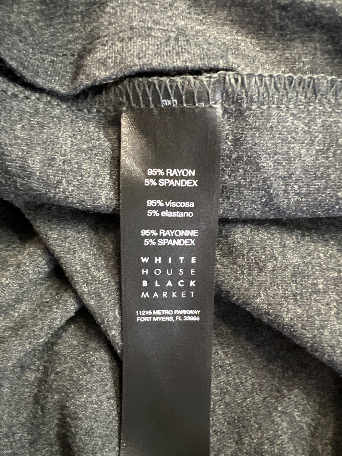 White House Black Market Women’s Gray Long Sleeve Cowl Neck Shirt Dress - XS