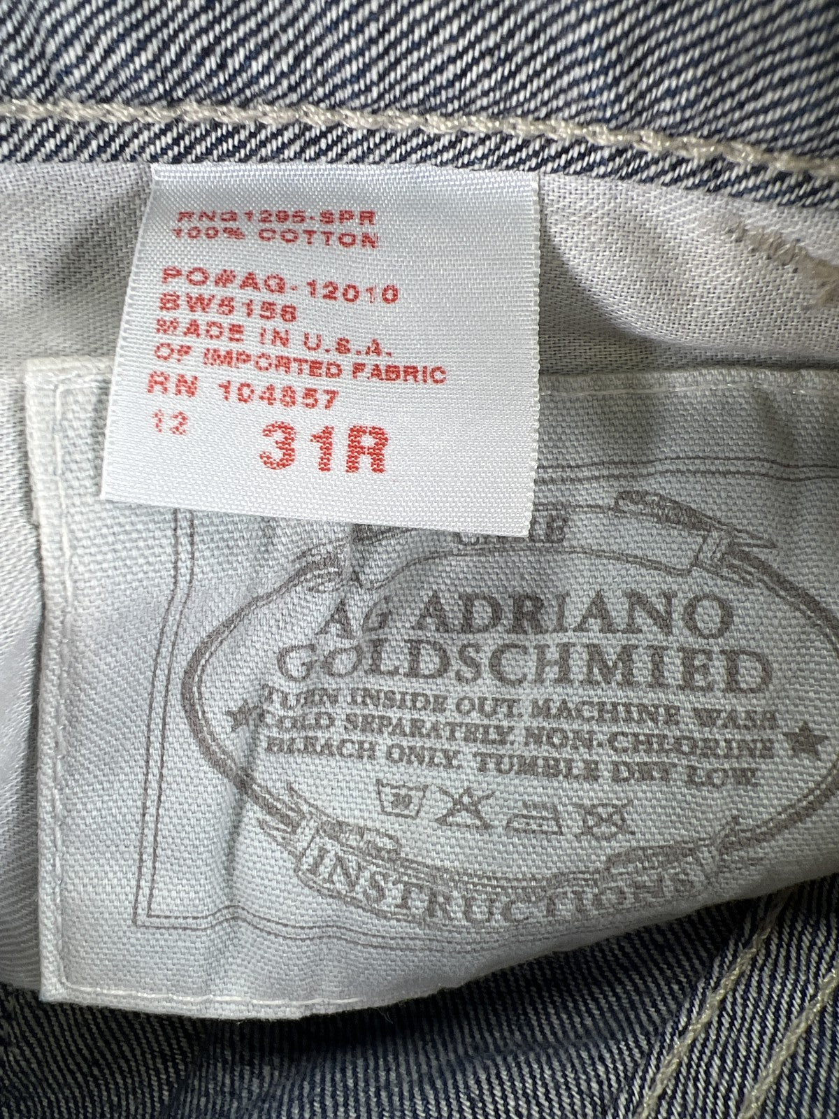 Adriano Goldschmied Women’s Medium Wash Cropped Denim Jeans - 31