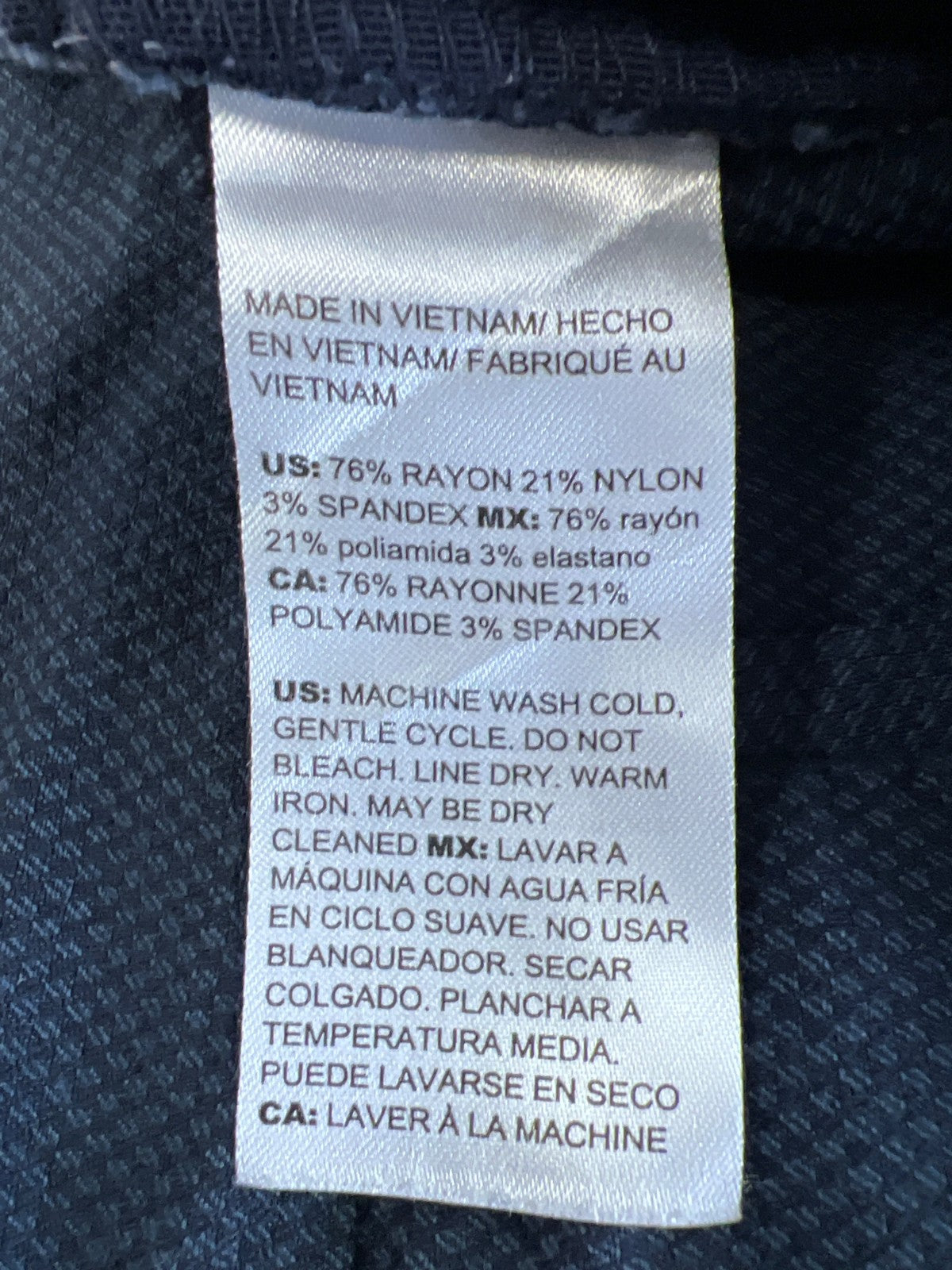 Chico’s Women’s Blue Stretch Slim Leg Pull On Pants - 2.5/US 14