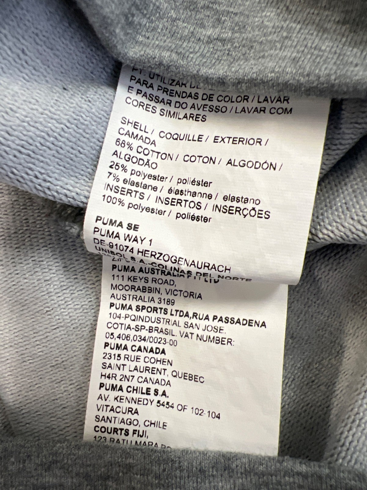 Puma Men’s Gray 1/4 Zip Pullover Long Sleeve Sweatshirt - XXL