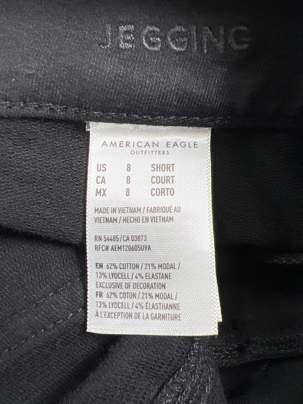 American Eagle Women’s Black Super Stretch Low Rise Jegging Pants - 8