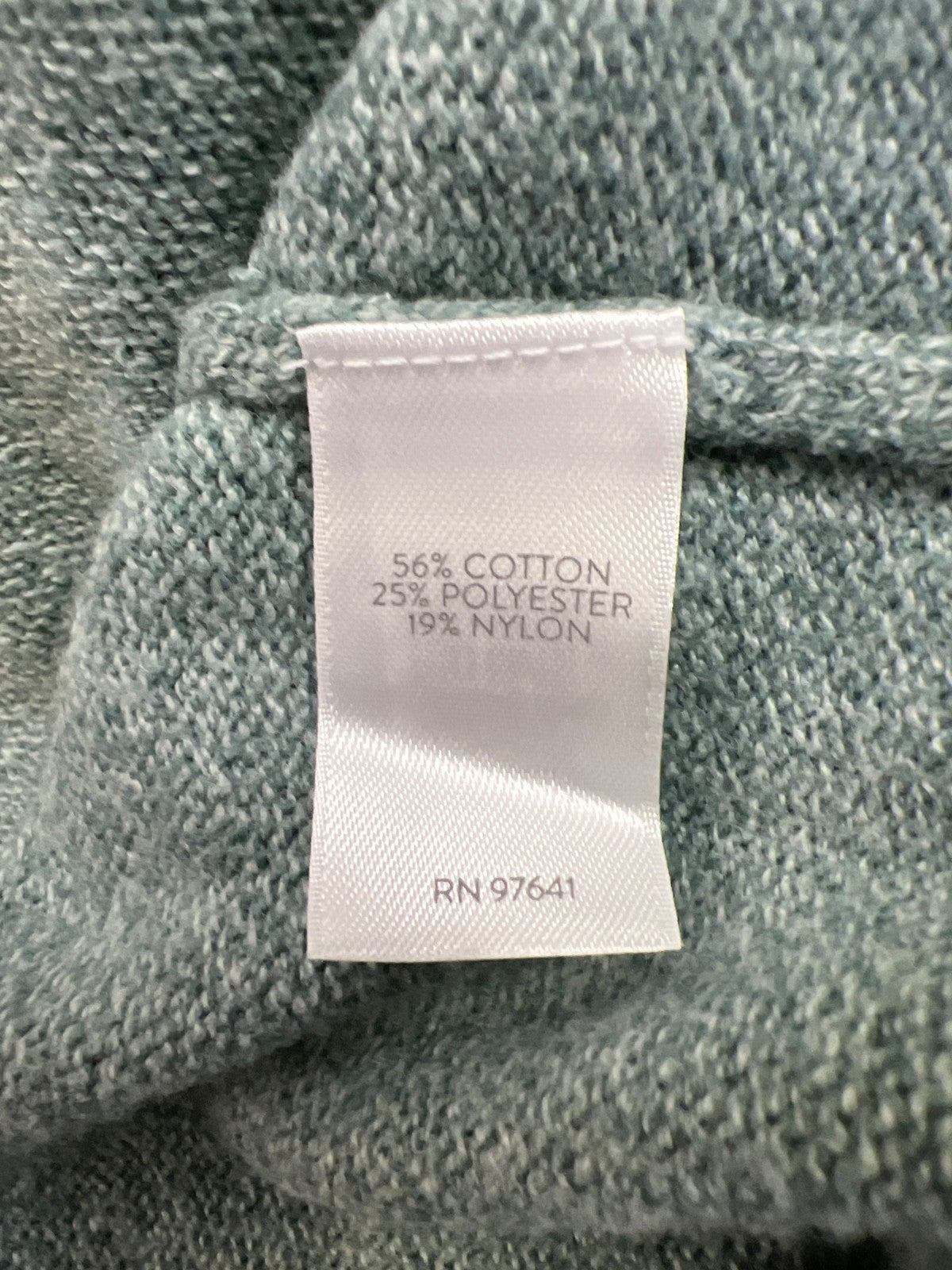 Pure J.Jill Women’s Blue Long Sleeve V-Neck Collared Sweater - Plus 2X