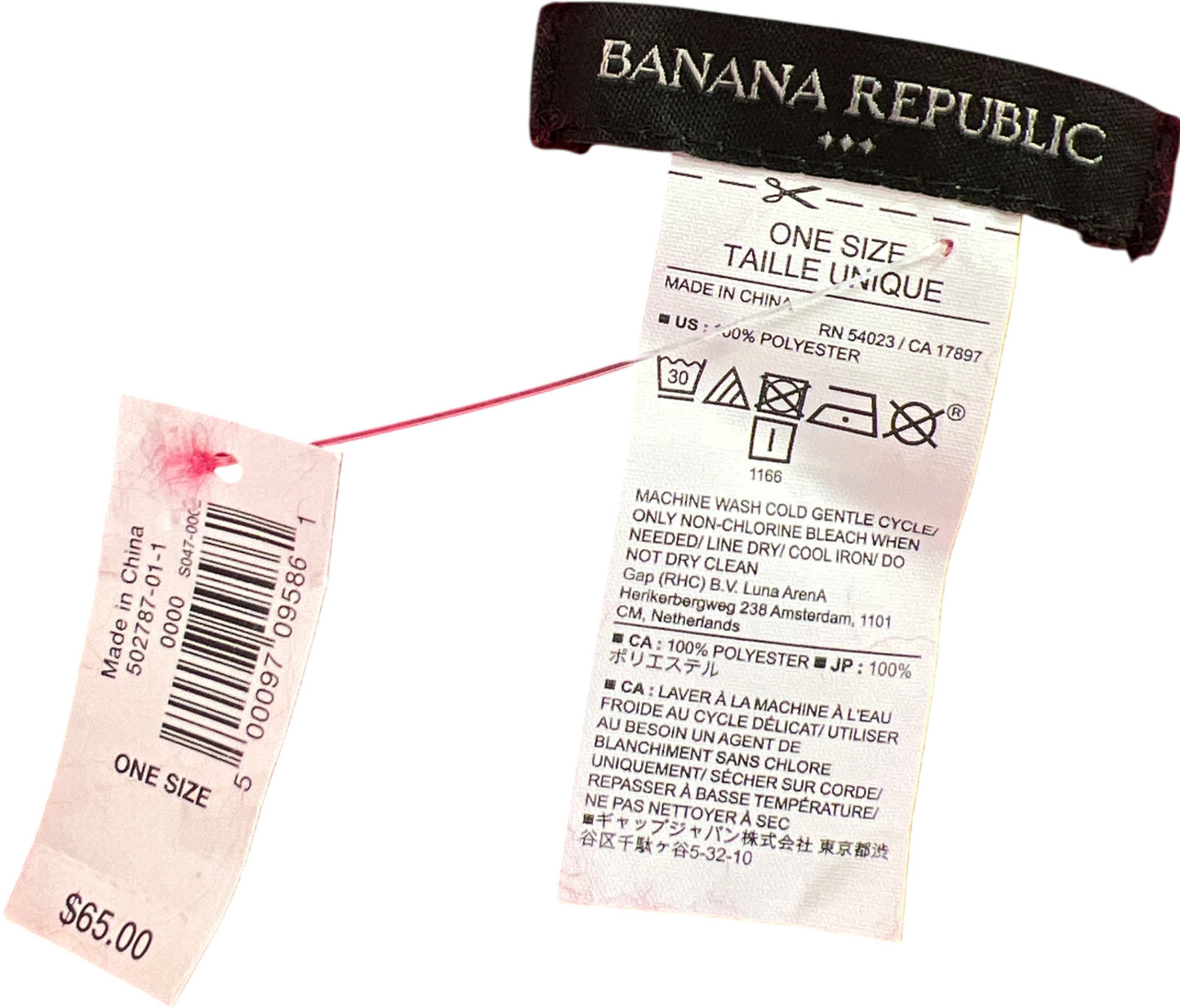 Banana Republic Women’s Pink Plush Tassel Oversize Scarf