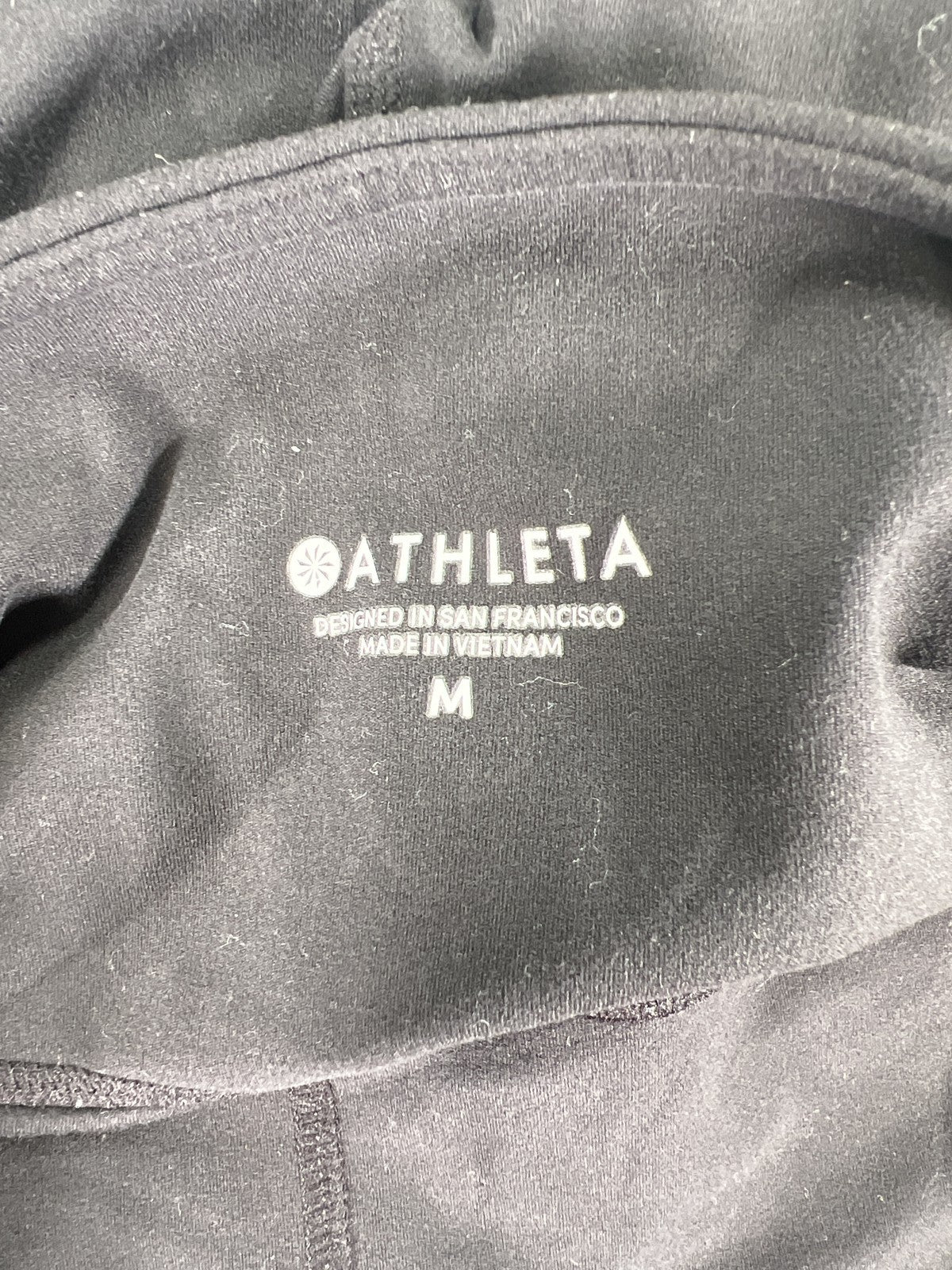 Athleta Women’s Black/Gray Cropped Athletic Leggings - M