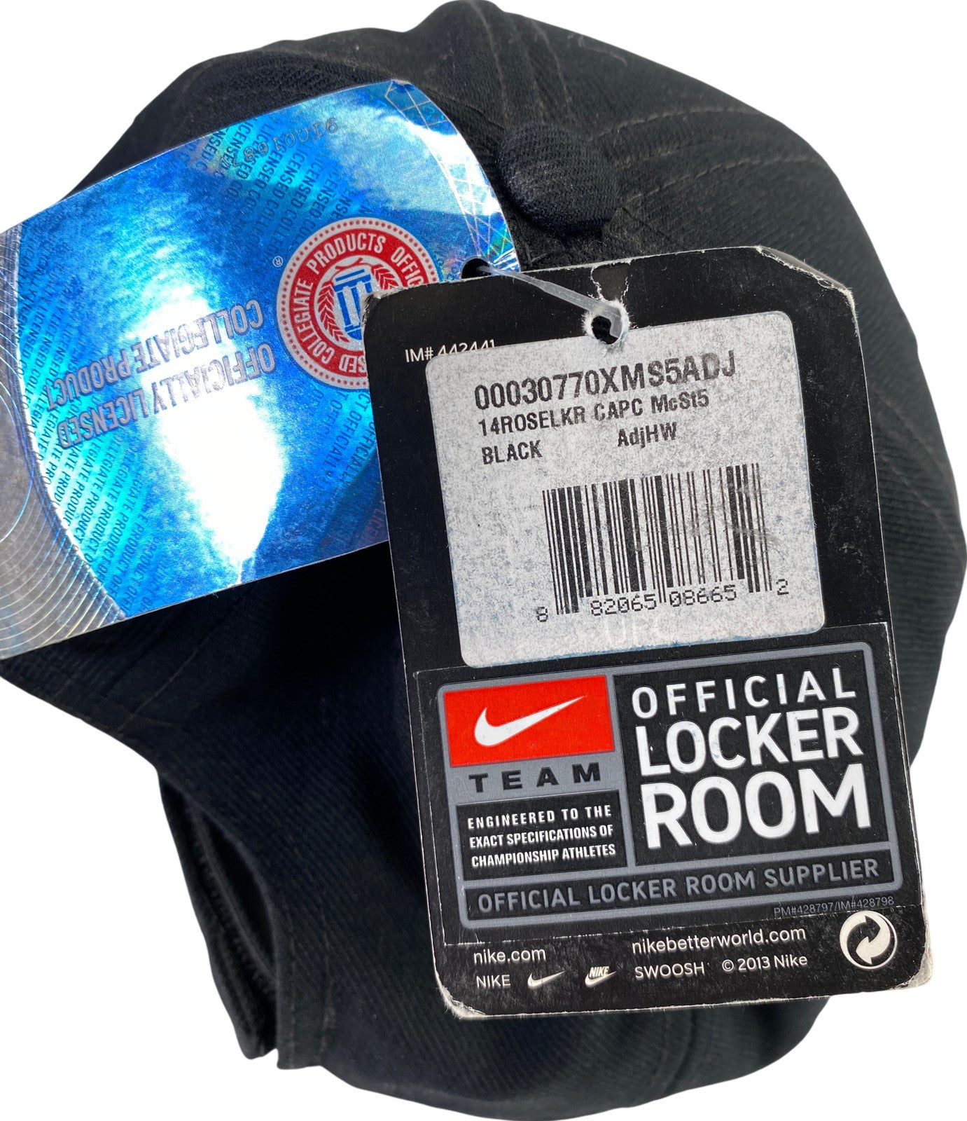 NEW Nike Unisex Black 2014 Michigan State Rose Bowl Champions Cap - One Size