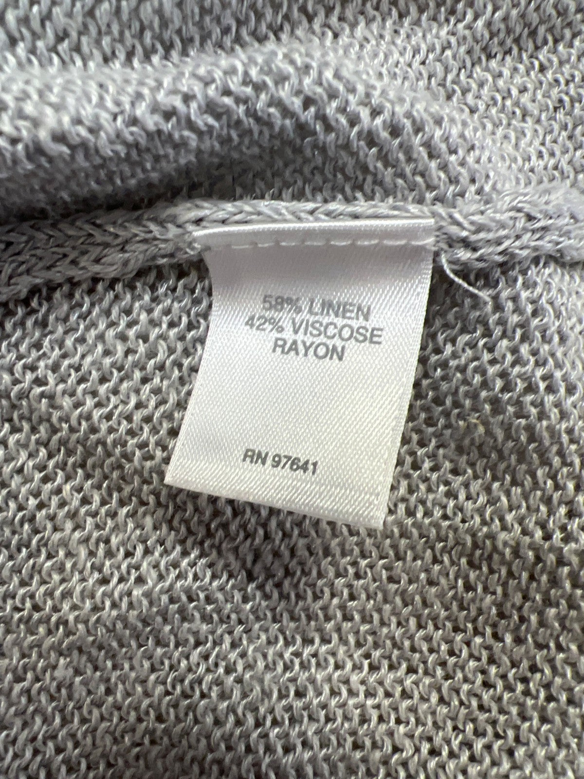 J.Jill Women’s Gray Thin Open Knit Long Cardigan Sweater - L Petite