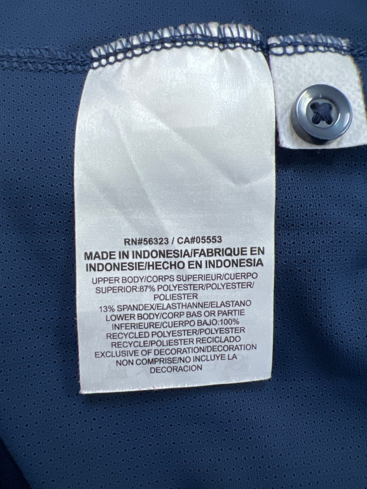 Nike Jordan Men’s Blue U of M Michigan Short Sleeve Athletic Polo Shirt - 3XL